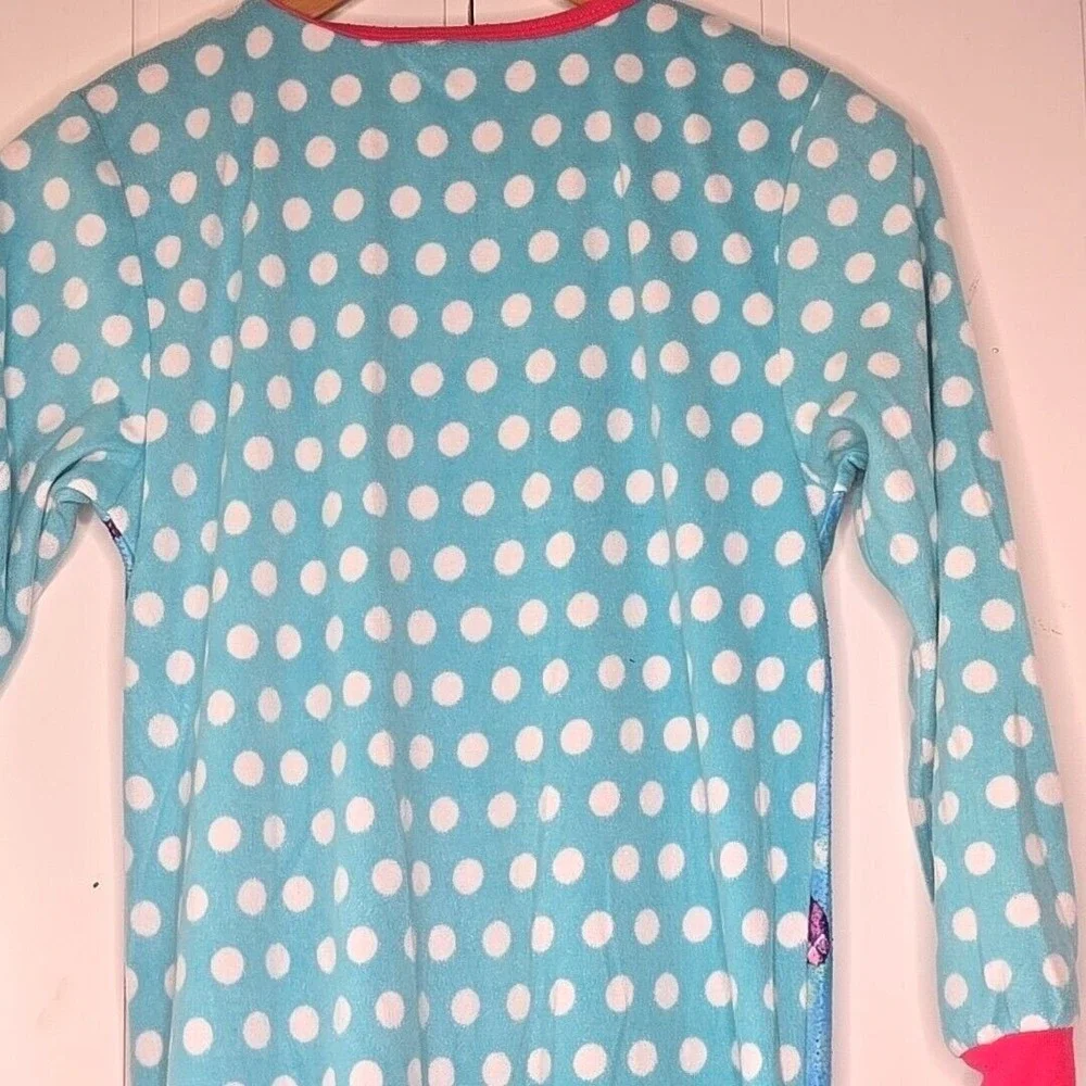 Sleep On It Panda Pajama Sleeper Kids 14 Blue Polka Dot Music Pop Star One Piece